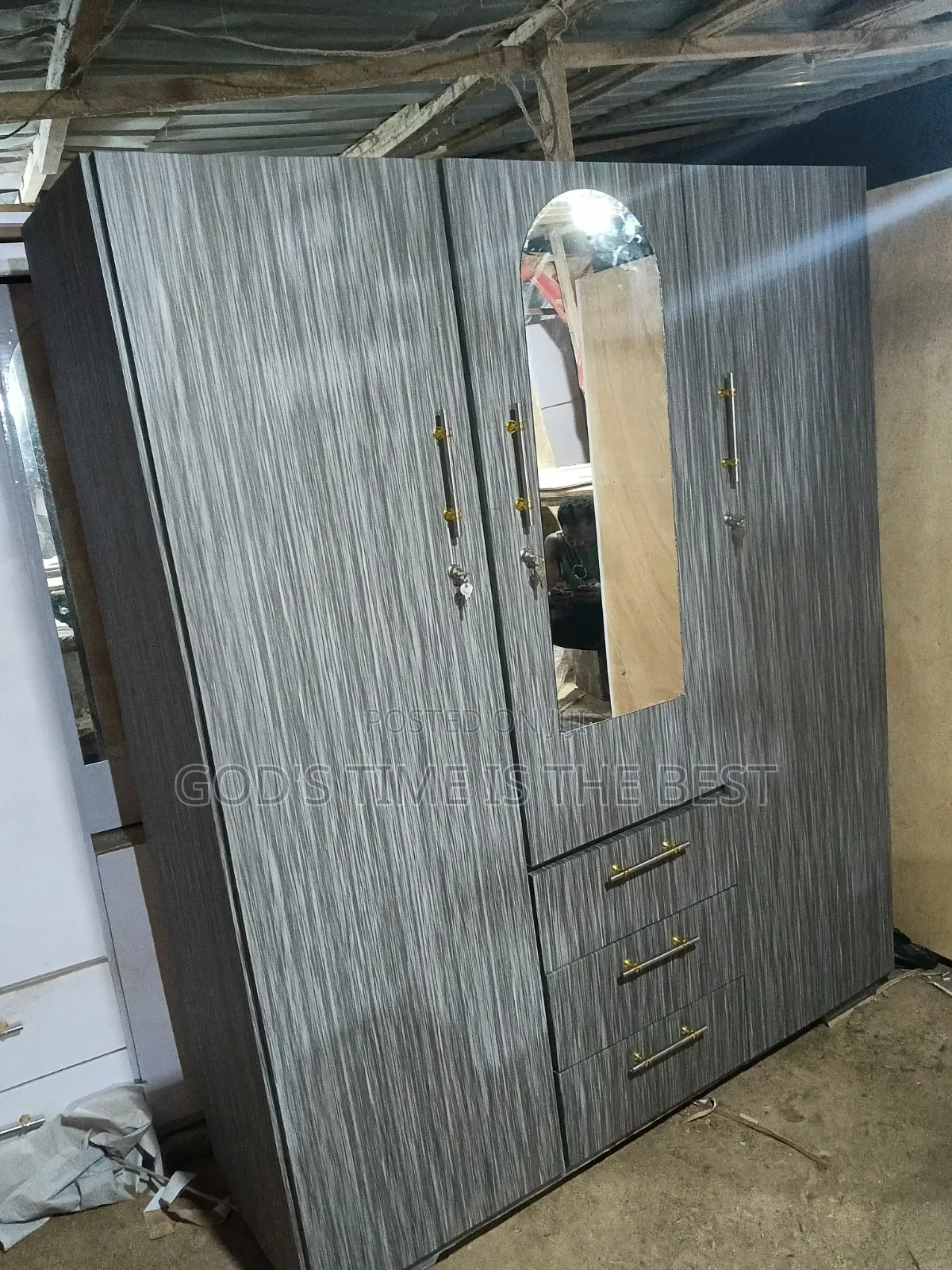 Triple Doors Wardrobe