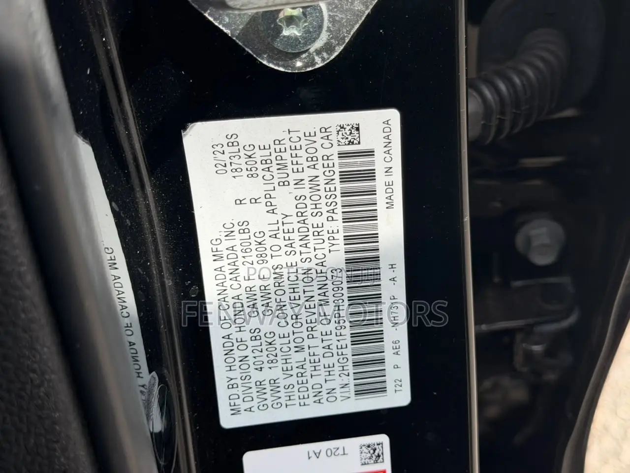 Honda Civic Sport Touring CVT 2023 Black