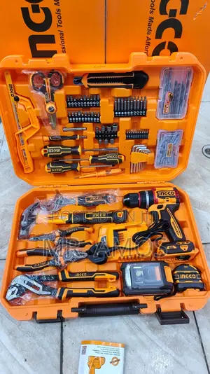 166 Pieces Tools Set With 20v Drill Included - HKTHP41662
