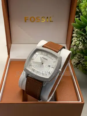 Fossil Men’s Classic Square Leather Watch