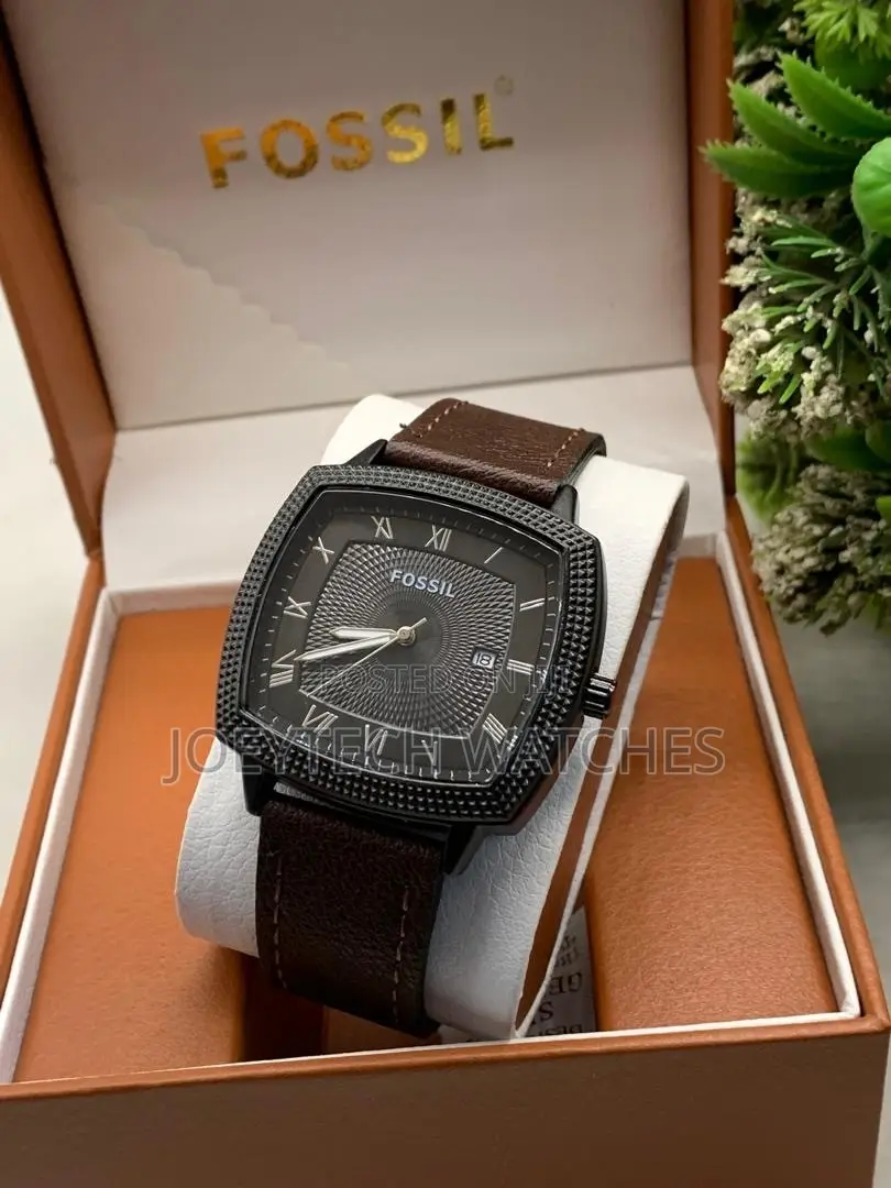 Fossil Men’s Classic Square Leather Watch