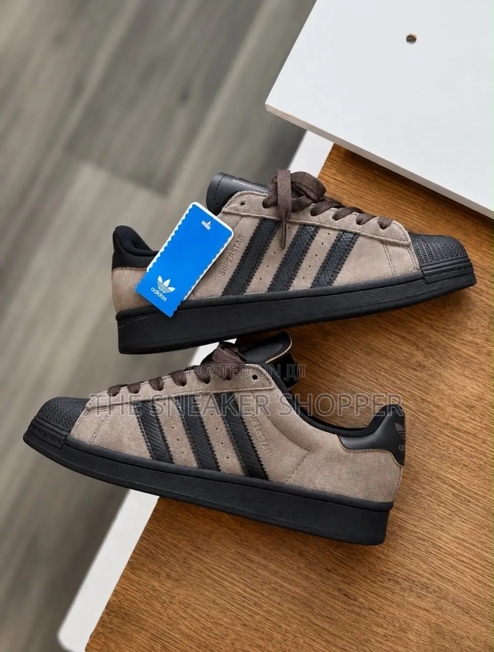 Adidas Superstar Suede - Ash / Brown Strata / Core Black