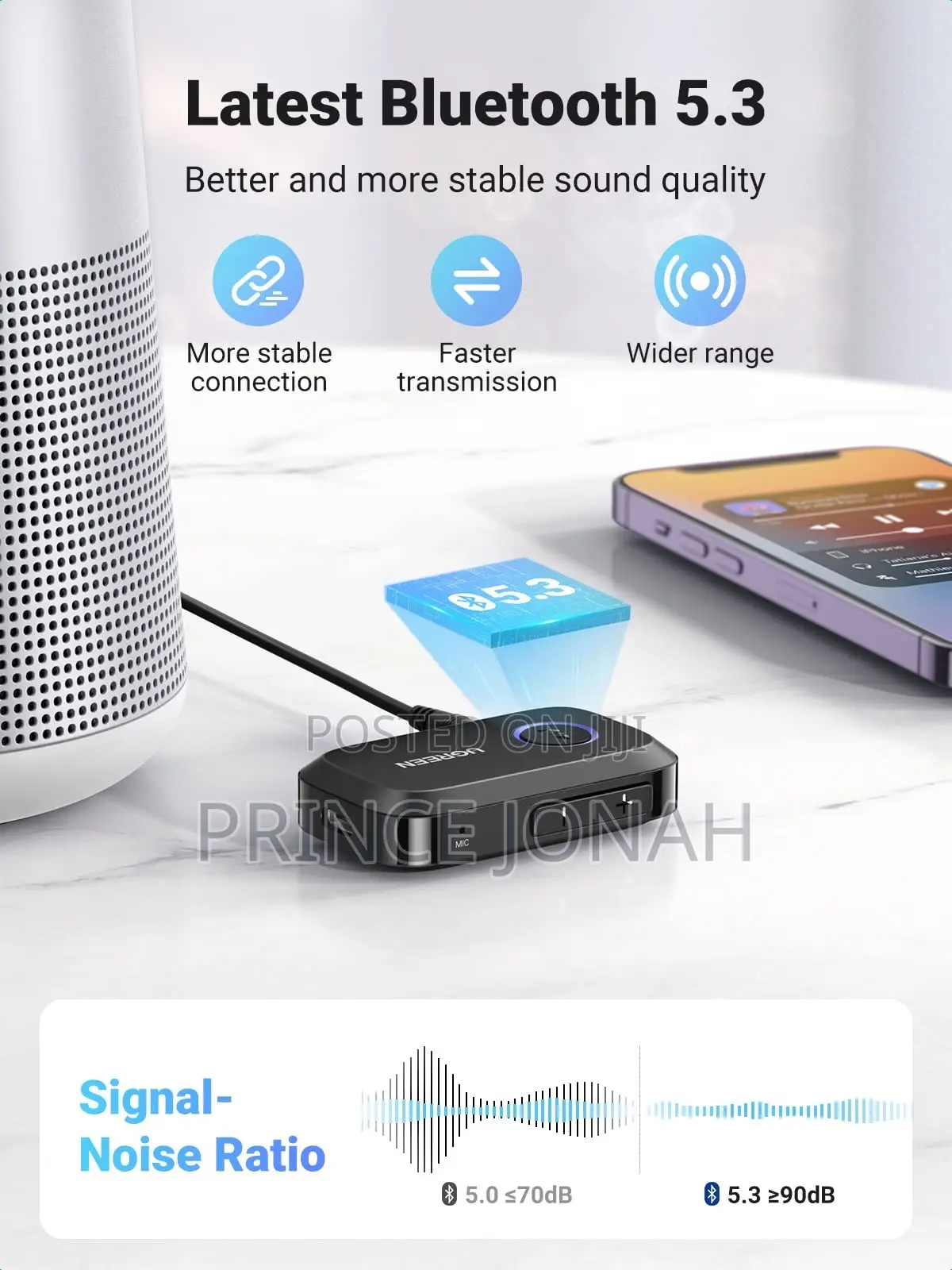 UGREEN Bluetooth 5.3 AUX Adapter