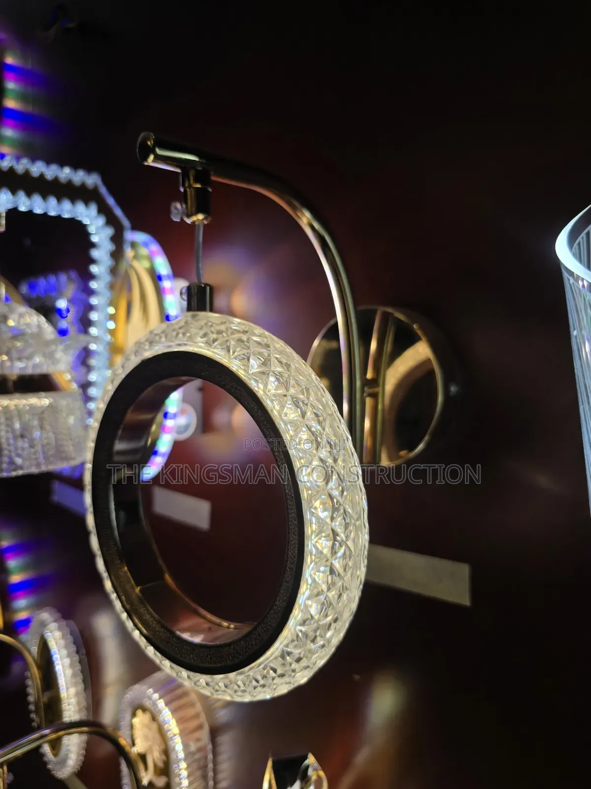 Round Crystal Wall Light