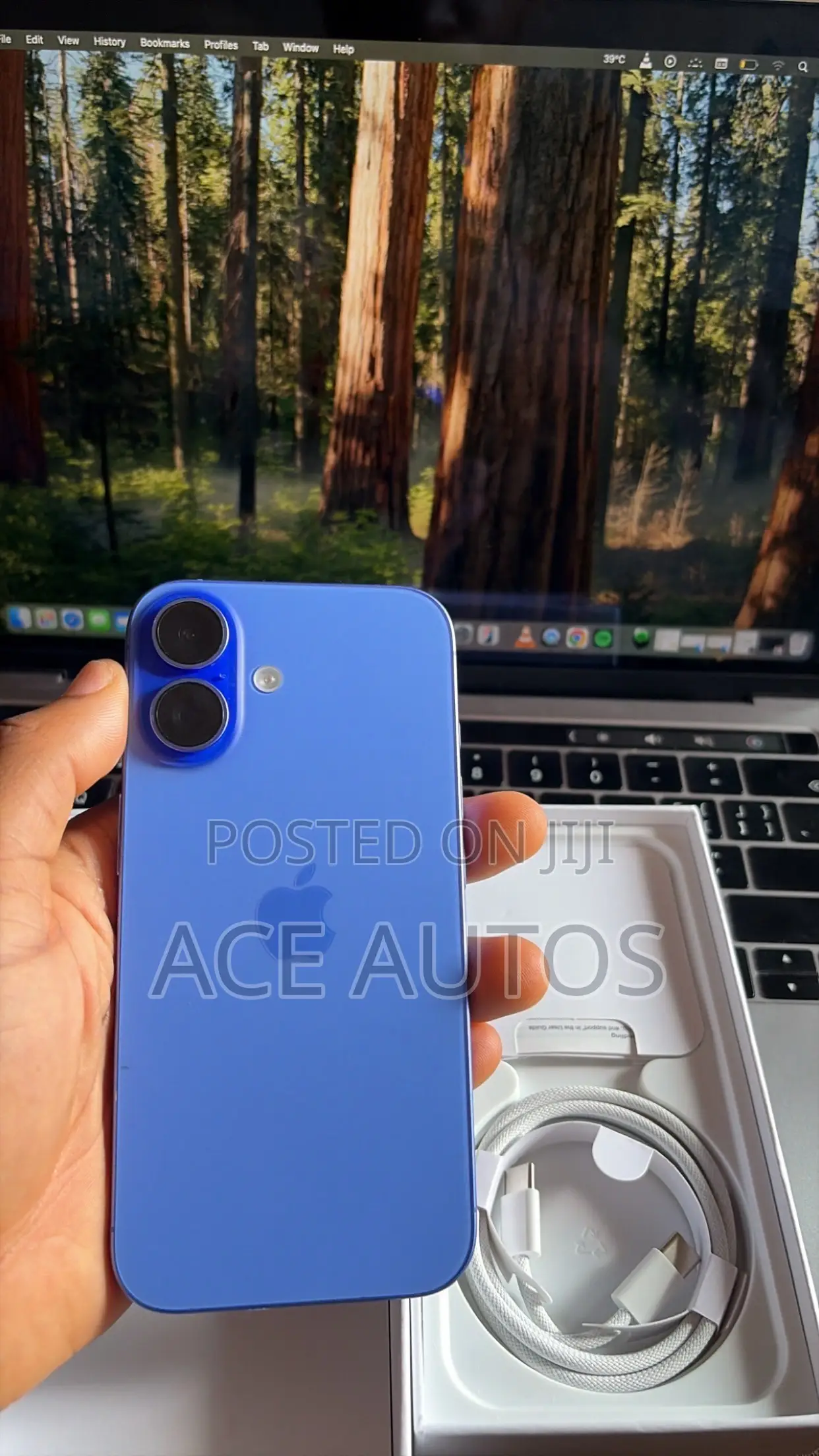 New Apple iPhone 16 128 GB Blue