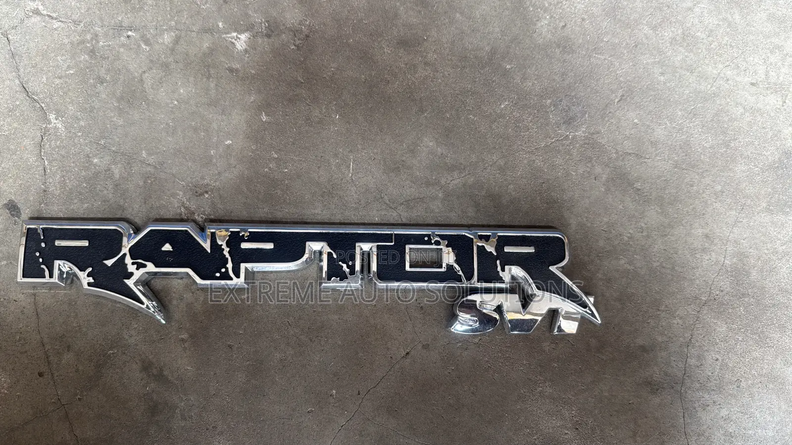 2010 - 2020 F150 Raptor Chrome Black Tailgate or Body Panel Emblem