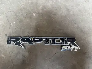 2010 - 2020 F150 Raptor Chrome Black Tailgate or Body Panel Emblem