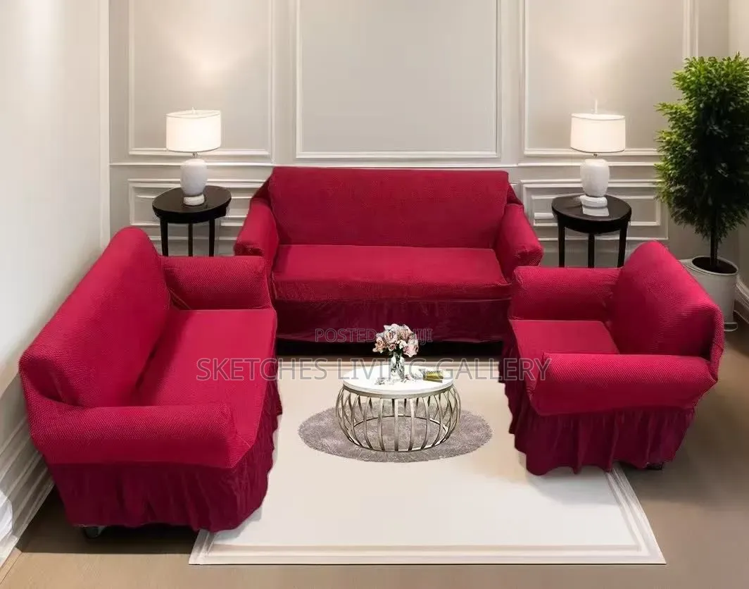 4-Pieces Sofa Cover. Complete Set (3+2+1+1 Seater)