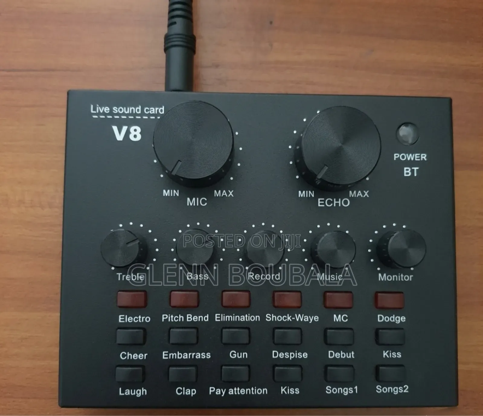 Condenser Microphone and Headset and Soundcard