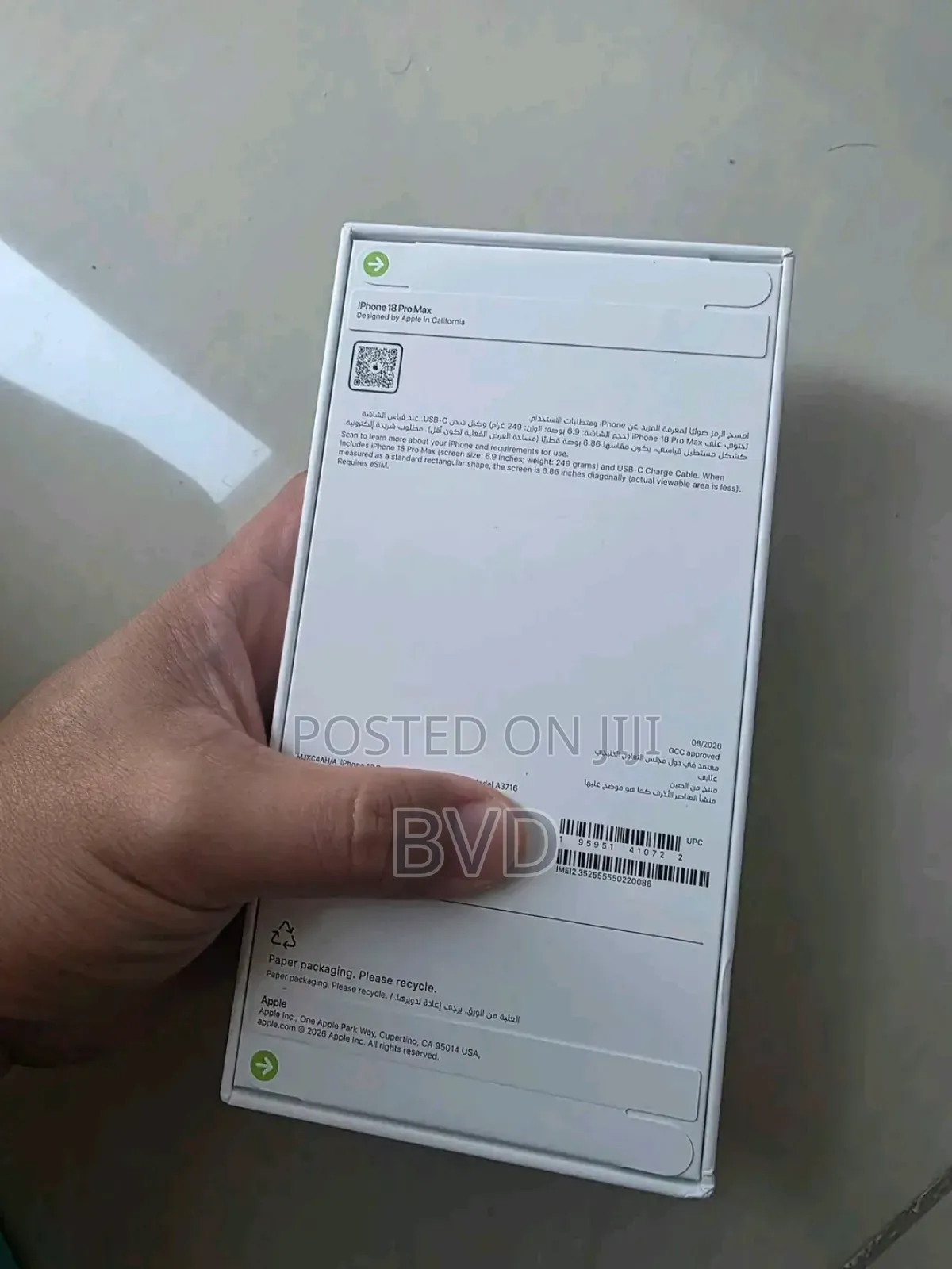 New Apple iPhone 18 Pro Max 256 GB Red
