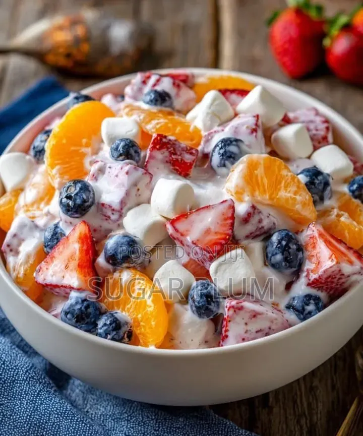 Nigerian Food and Fruit Salad