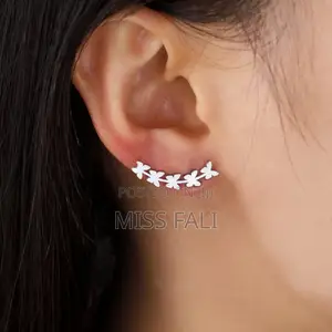 Golden Bloom Ear Climbers