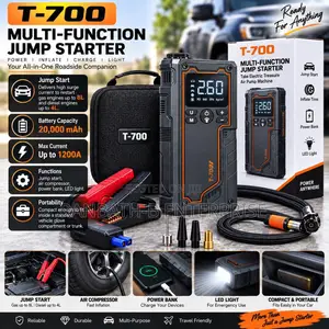 Jump. Inflate. Charge. Illuminate. T-700 Multi-Function Jump Starter
