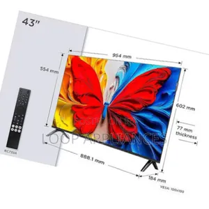 New 43 Inch TCL Smart 43S5K Qled Television