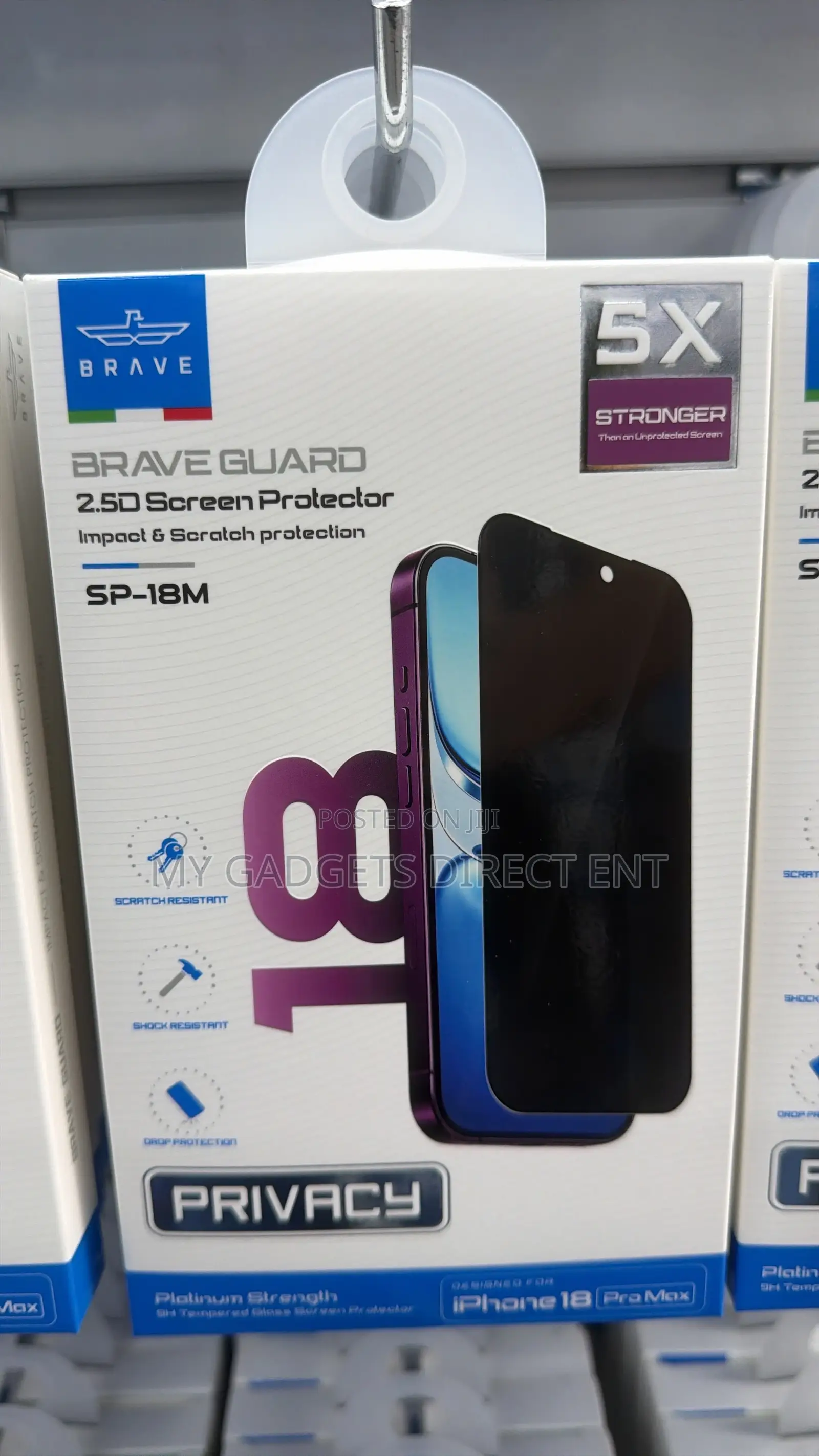 BRAVE Guard Privacy Screen Protector for iPhone 18 Pro Max – 9H