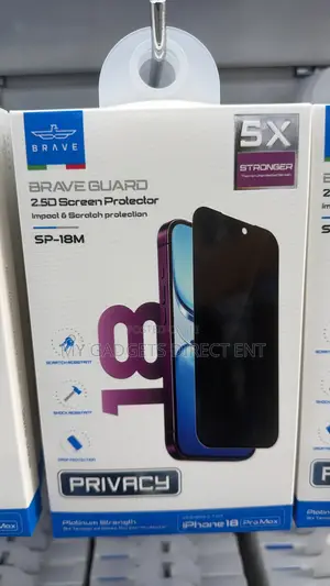 BRAVE Guard Privacy Screen Protector for iPhone 18 Pro Max – 9H