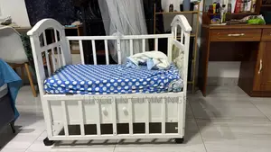 Baby Crib With Mattress, Net and Drawers