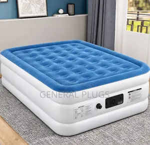 Plush Original Tough Inflatable Air Mattress With Automatic Pump