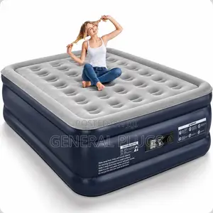 Modern Technology Inflatable Double Air Mattress With an Inbuilt Pump