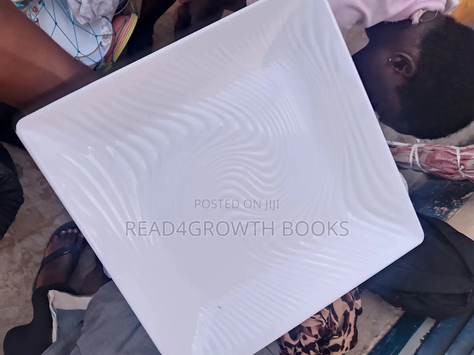 Melamine Ware White Square Plate