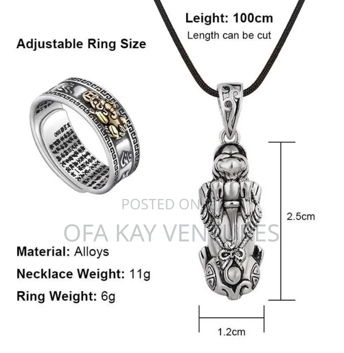 Feng Shui Ring and Necklace