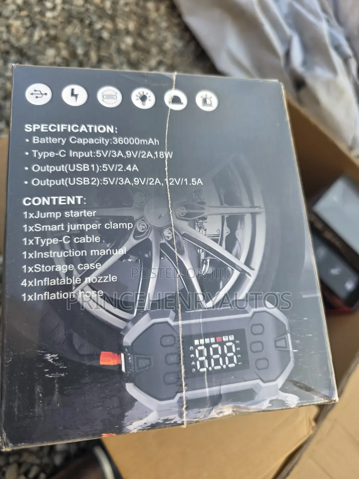 Delbest Q30 36000mah Multifunction Lithium Jump Starter