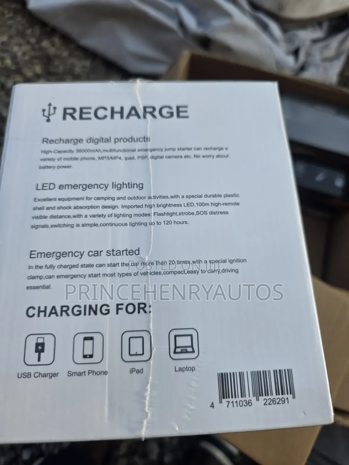 Delbest Q30 36000mah Multifunction Lithium Jump Starter
