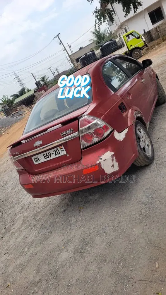 Chevrolet Aveo 1.5 Sedan T200 2006 Red