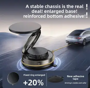 Vacuum Absorption Magnetic Car Phone Holder Anti-Shake Portable Stand