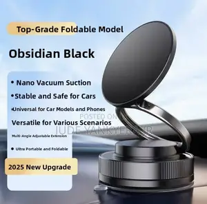 Vacuum Absorption Magnetic Car Phone Holder Anti-Shake Portable Stand