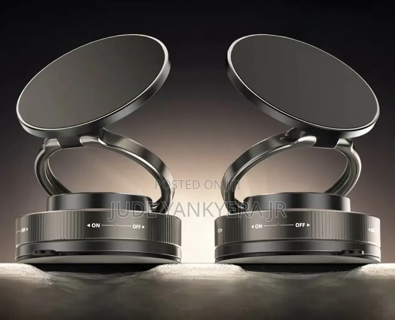 Vacuum Absorption Magnetic Car Phone Holder Anti-Shake Portable Stand