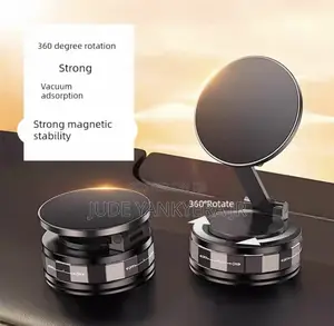 Vacuum Absorption Magnetic Car Phone Holder Anti-Shake Portable Stand