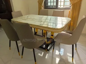 Luxury 6 Seater Marble Dining Set