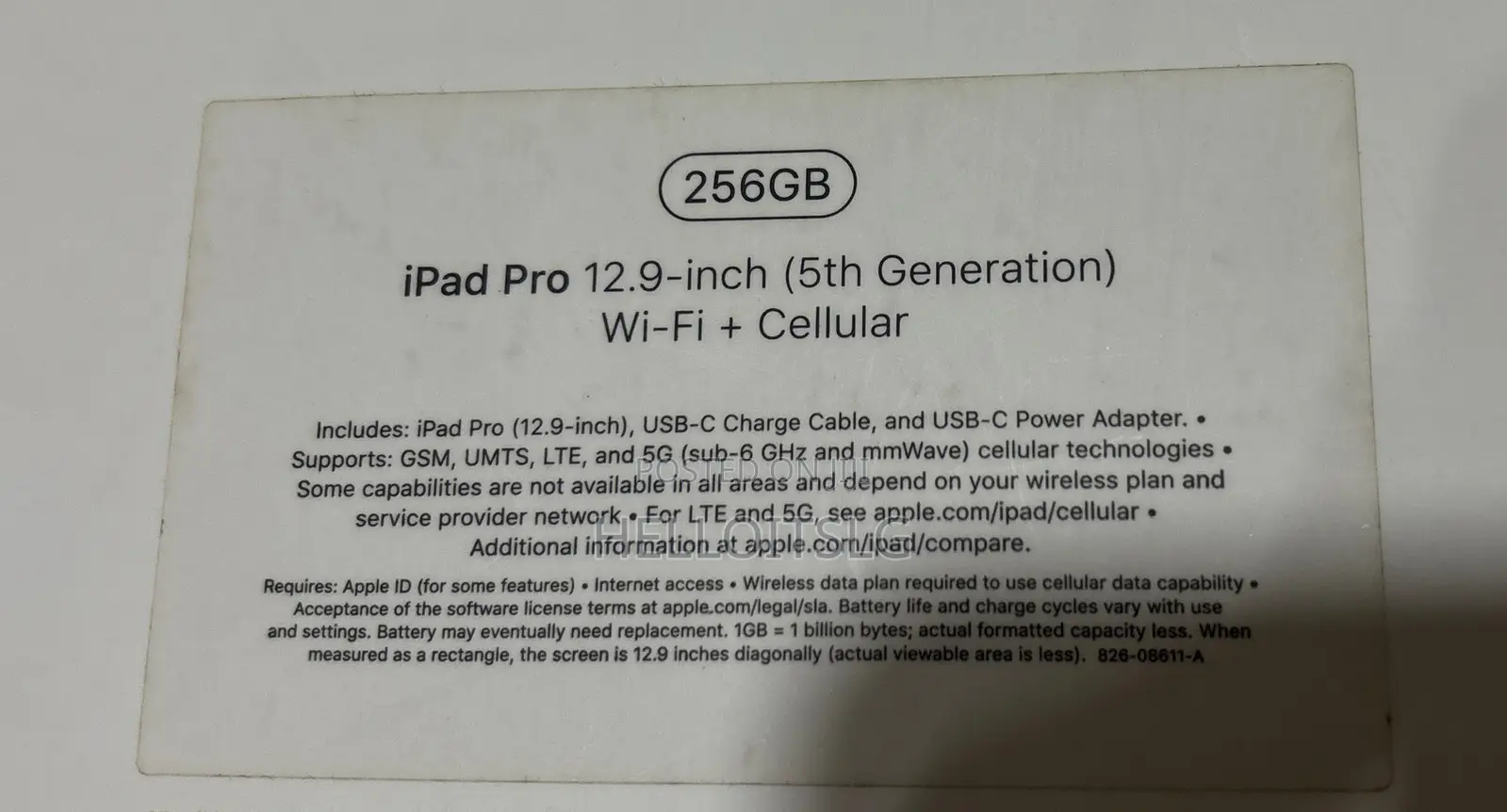 Apple iPad Pro 12.9 (2022) 256 GB Gray