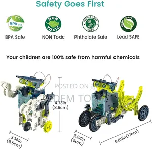 Acelife 12-in-1 Educational Solar Robot Kit