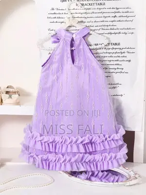 Lilac Dream Ruffle Dress. 7-8Years