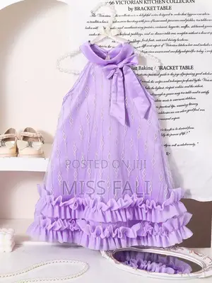 Lilac Dream Ruffle Dress. 7-8Years