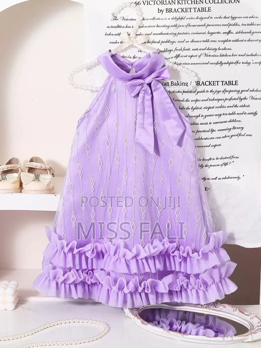Lilac Dream Ruffle Dress. 7-8Years