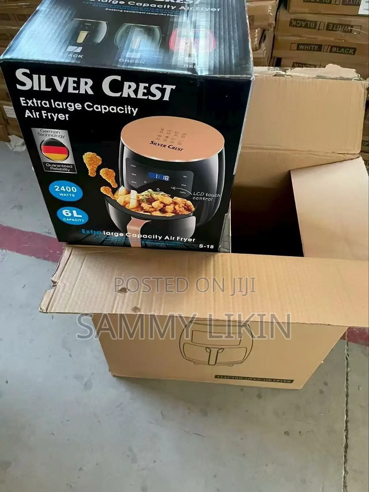 Silver Crest 8L Extra Large Healthy Air Fryer With Digital Control