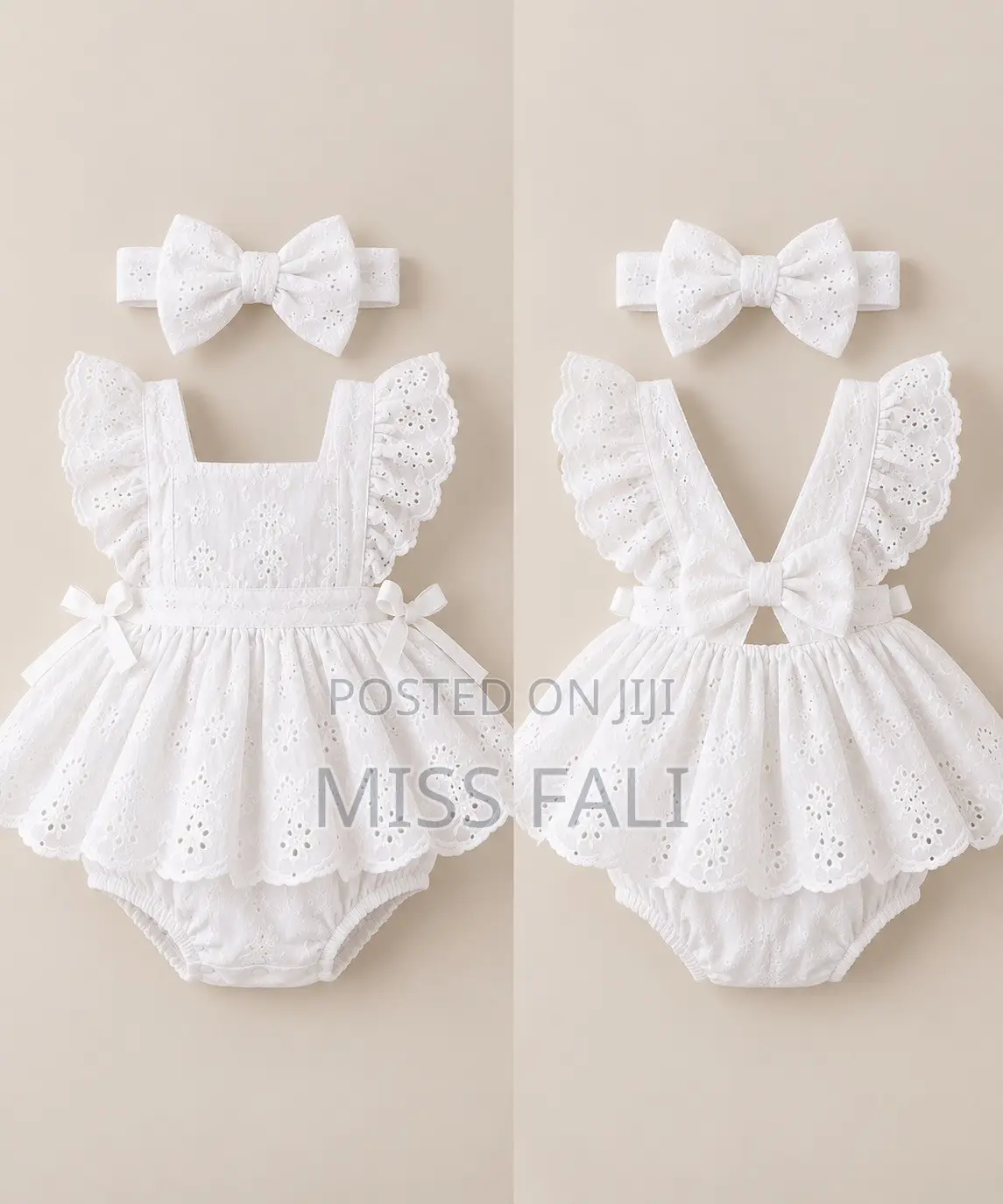 Angel Lace Baby Romper. 3-6Months
