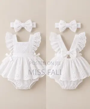 Angel Lace Baby Romper. 3-6Months