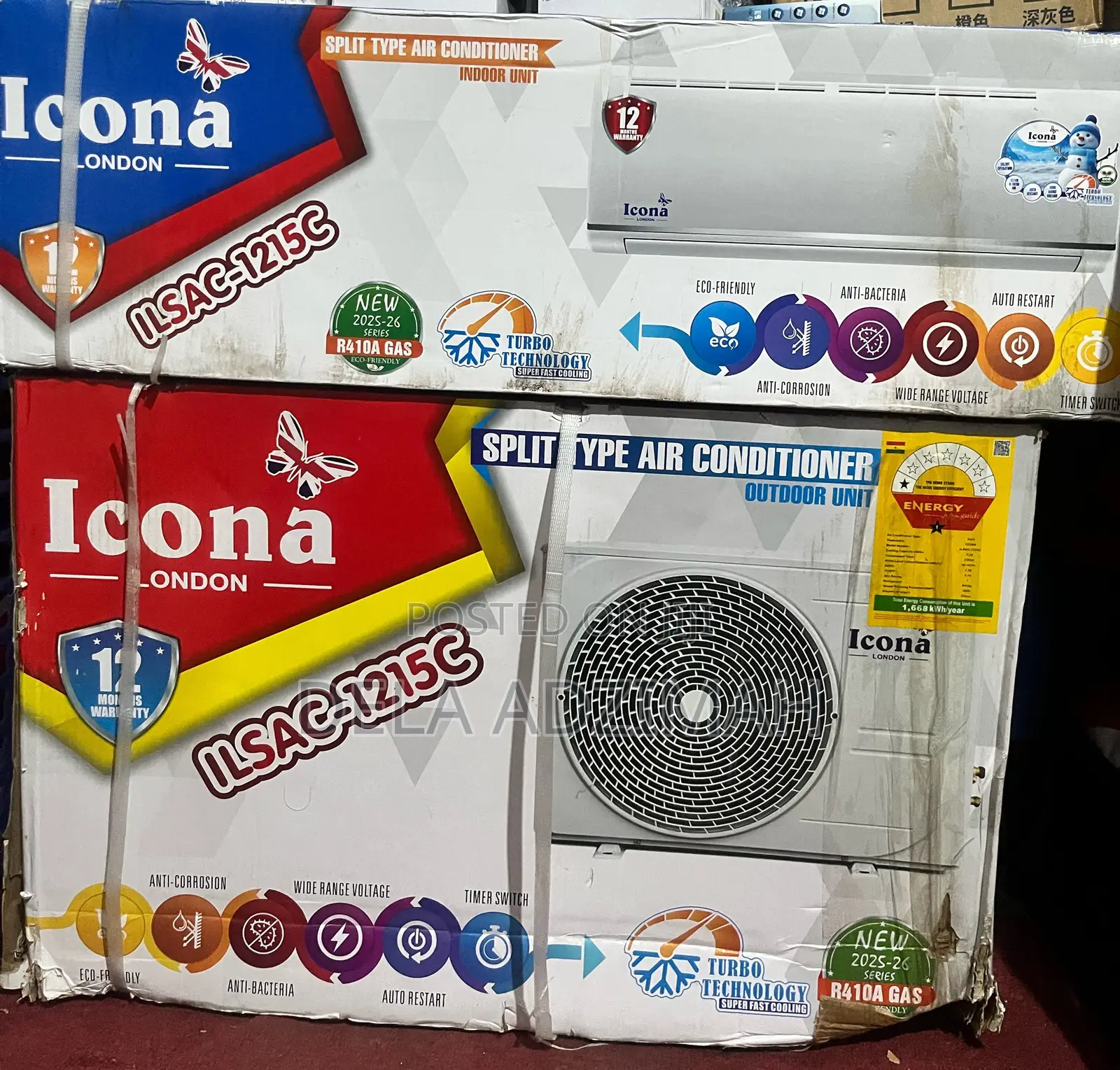 Roch 1.5hp Air Conditioner (New in Box)