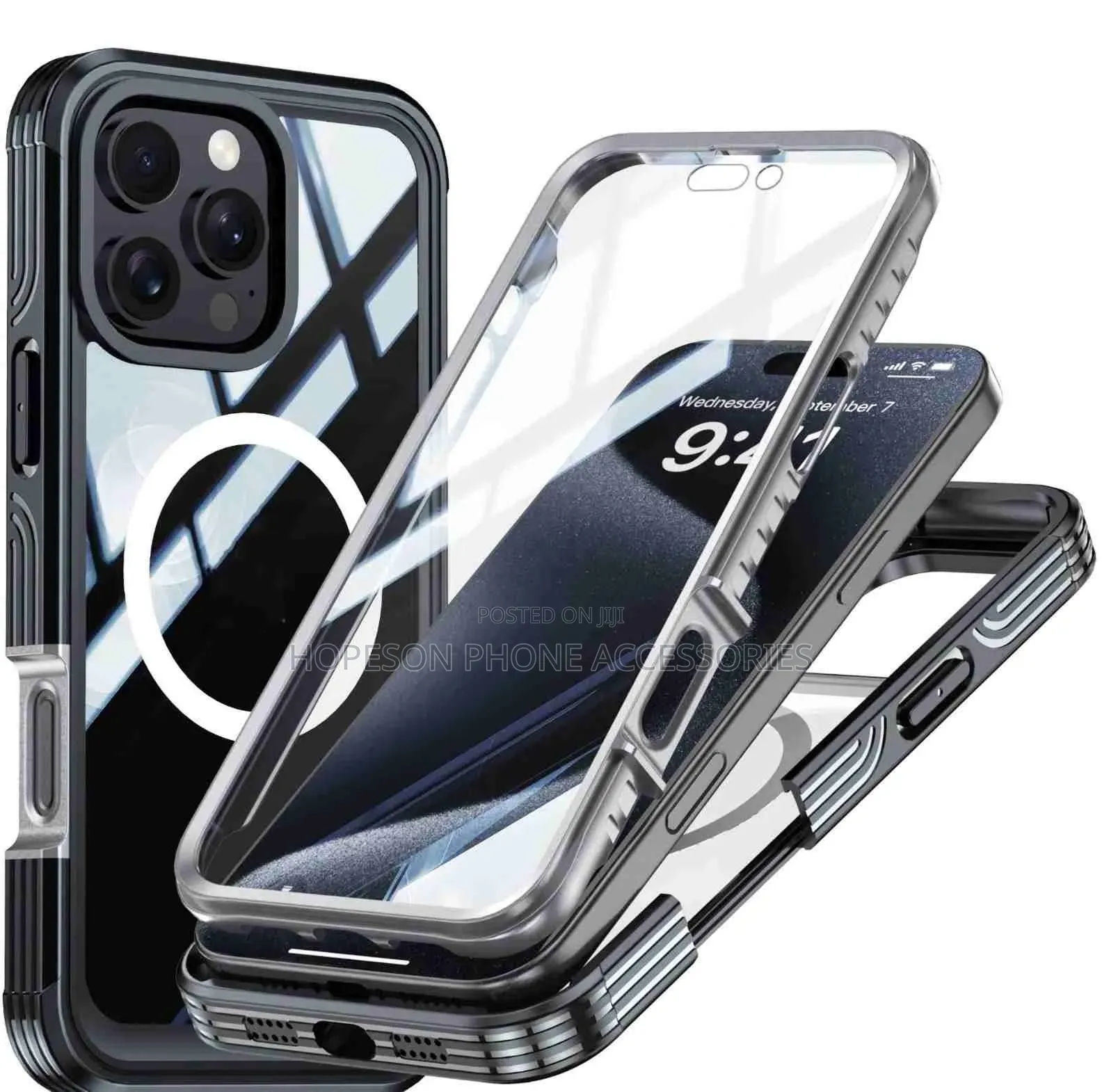 Quality 360 Shockproof Magsafe, in-Built Screen Protector for iPhones