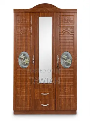 3-Doors Wooden Wardrobe