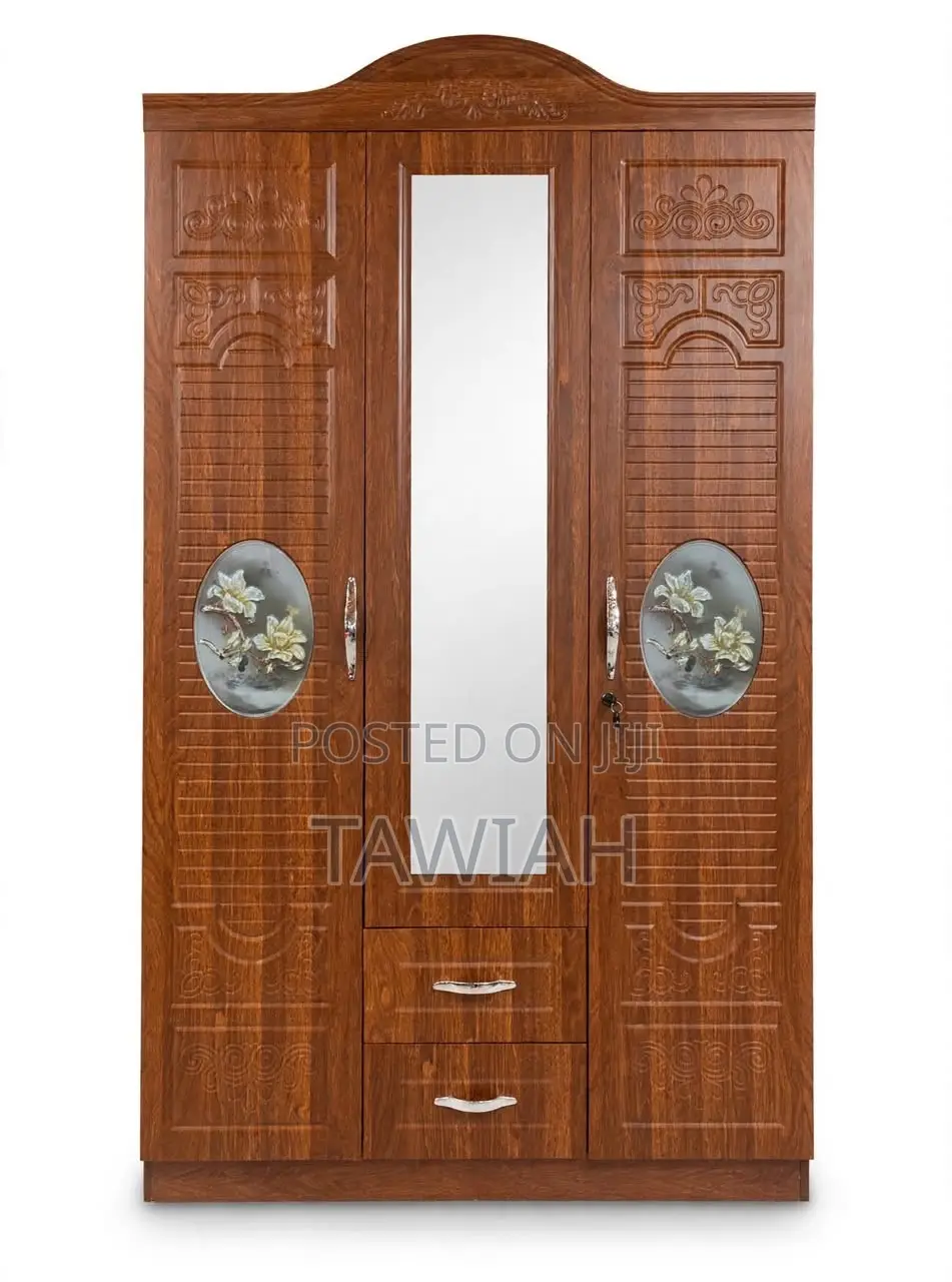 3-Doors Wooden Wardrobe