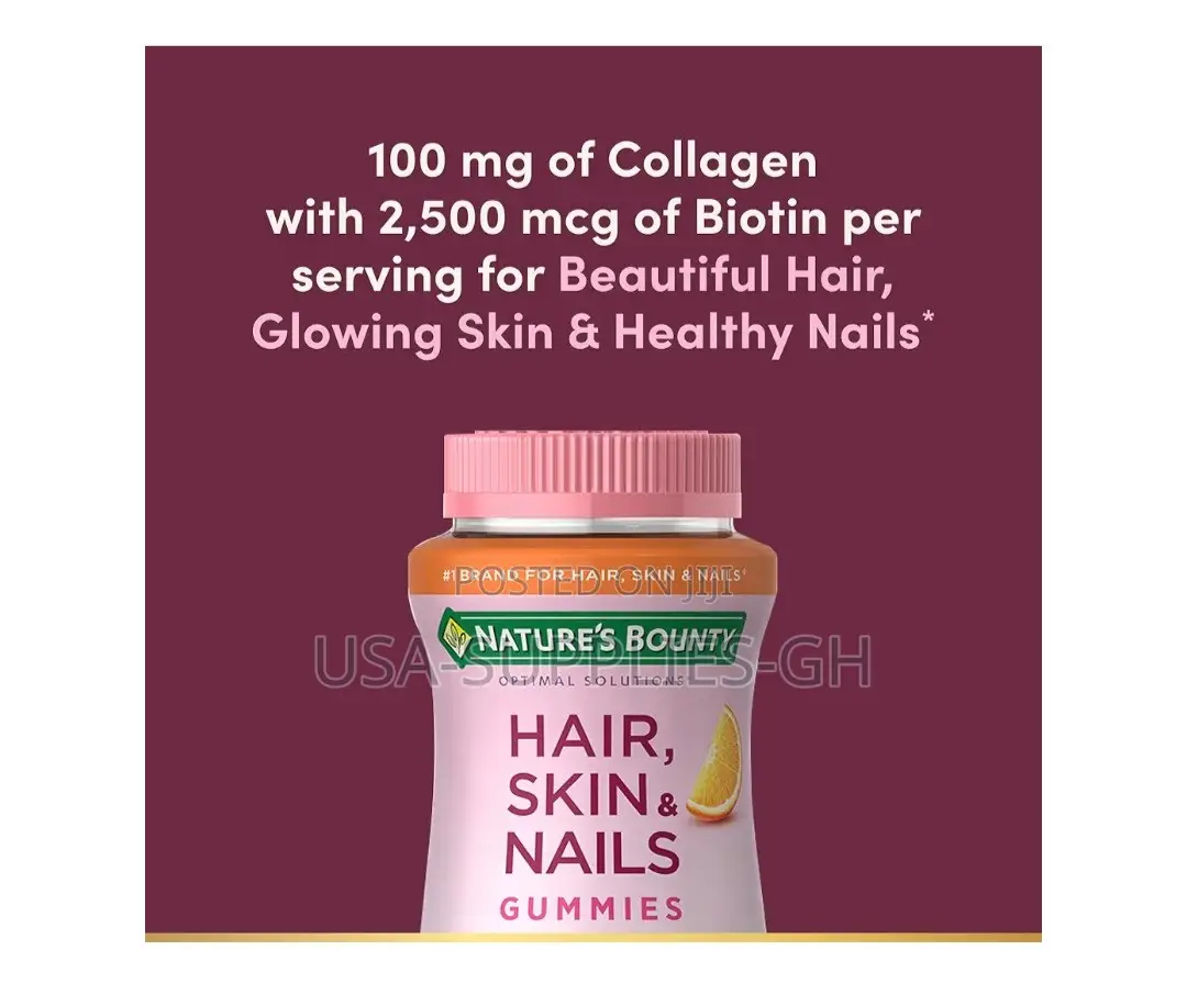 Nature's Bounty Hair, Skin, Nails Biotin/Collagen 80 Counts From Usa