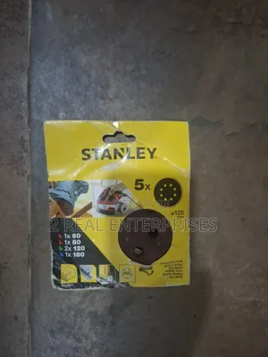 Stanley 125mm Assorted Quick Fit ROS Sanding Discs (5-Pack)