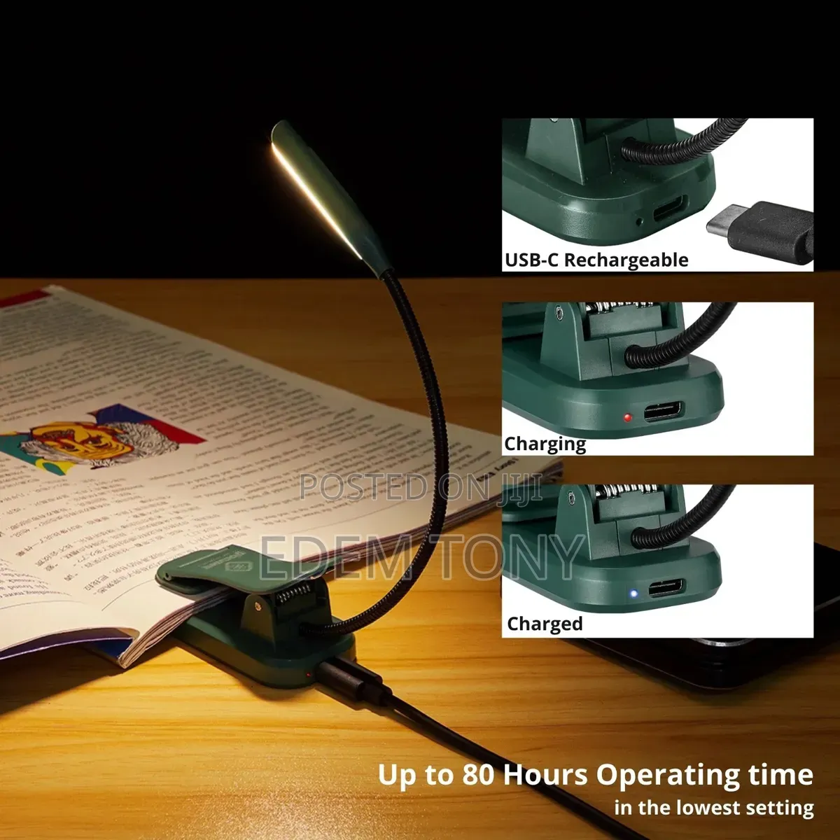 Glocusent Willow Head Book Light