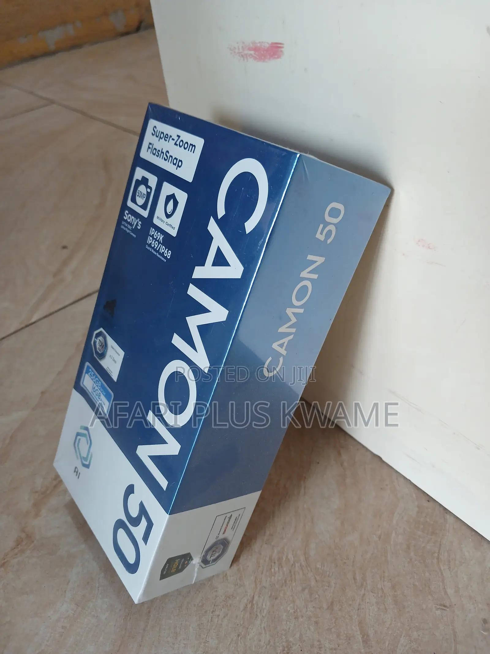 New Tecno Camon 50 256 GB Black