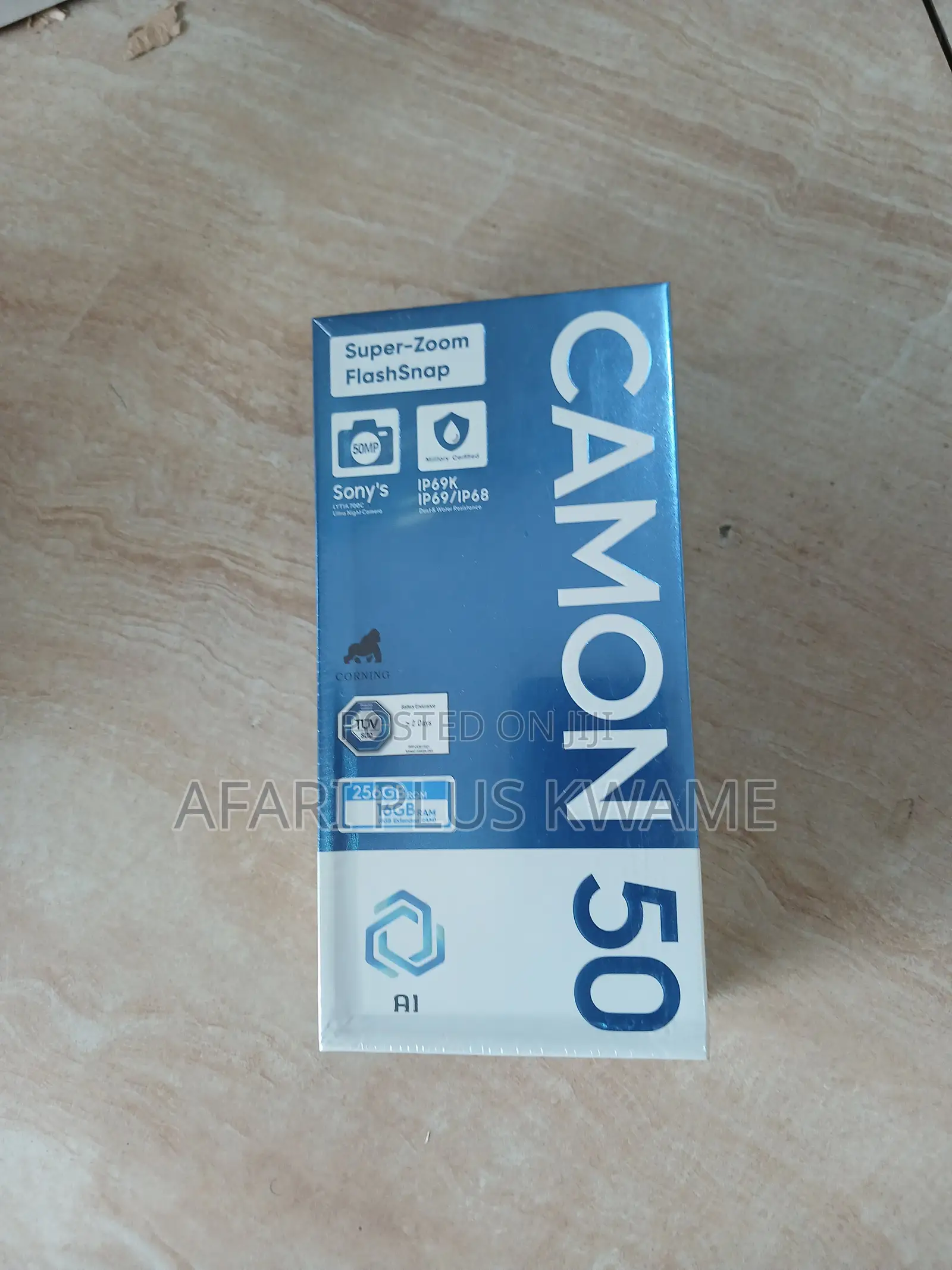 New Tecno Camon 50 256 GB Black